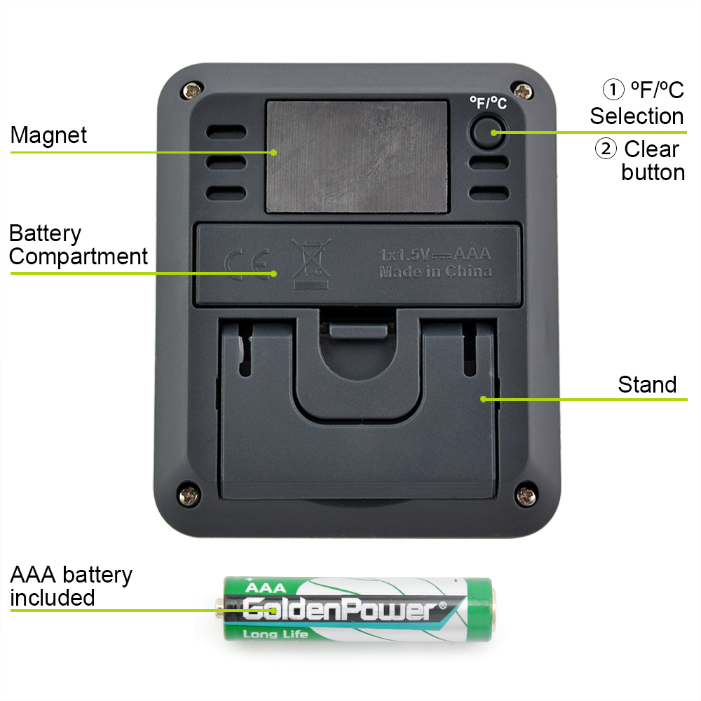 2xThermoPro Digital Hygrometer LCD Indoor Thermometer Temperature Humidity Meter