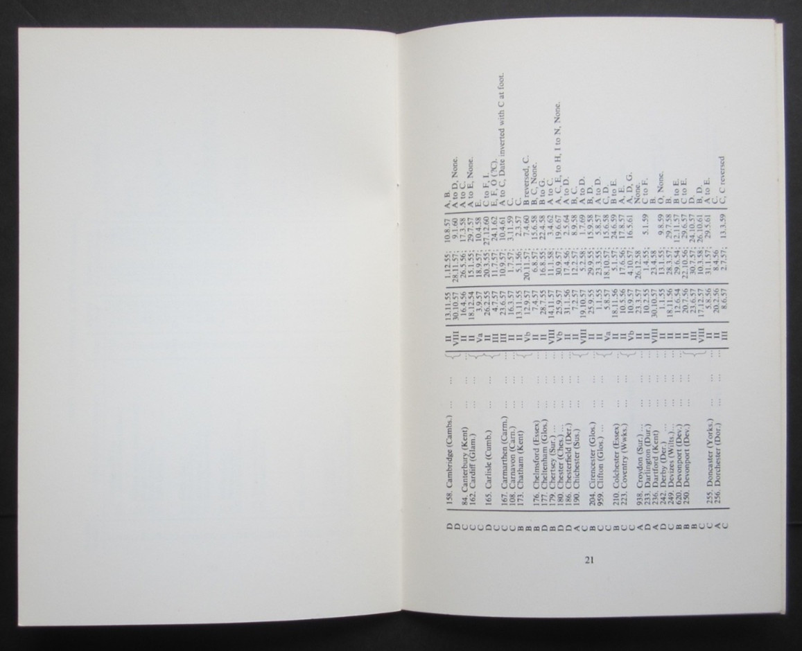 Sideways Duplex Cancellations of England & Wales. reference guide 1975.