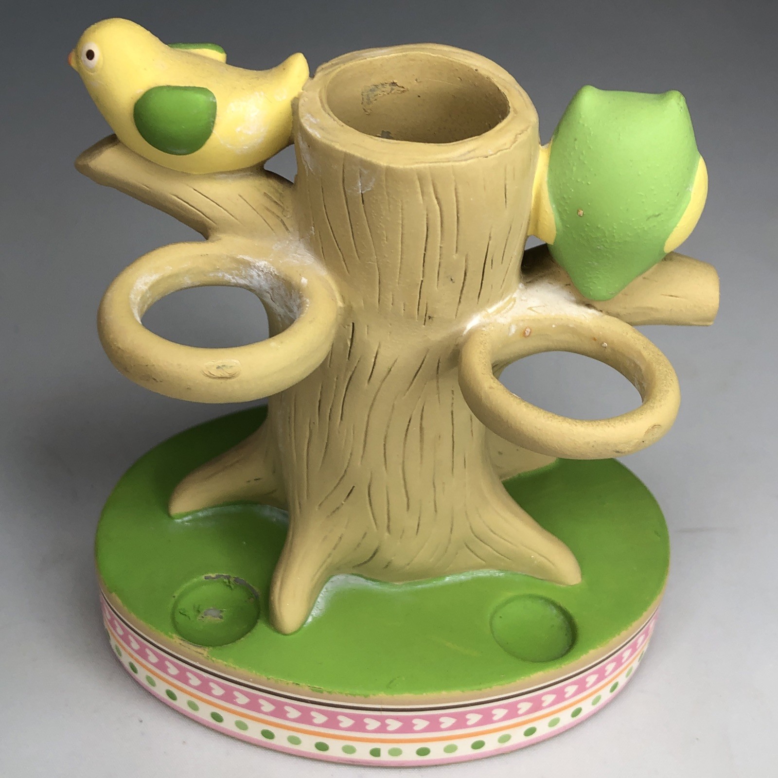 Circo Owls and Bird in Tree Resin Toothbrush Holder Retired Target 2012