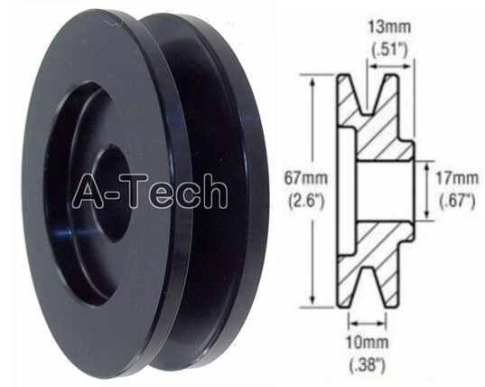 Single Groove Delco Alternator Deep V Belt Pulley 10SI 12SI 15SI 27SI Ford Chevy
