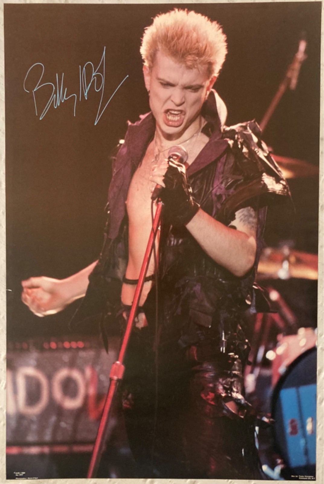 Billy Idol 1984 Poster Funky T