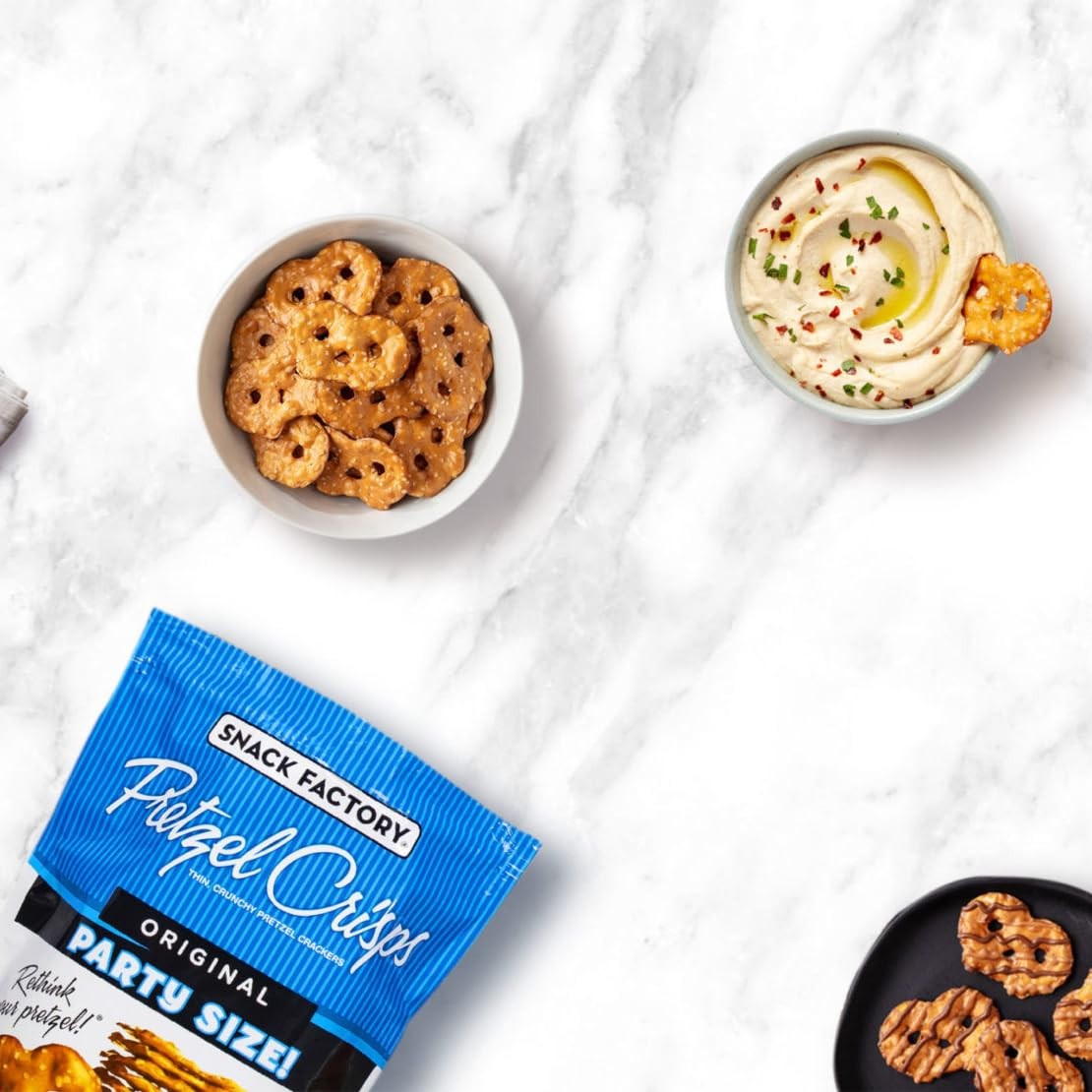 Pretzel Crisps Variety Pack - Bulk Assortment Snack 1.57 Ounce (Pack of 23)