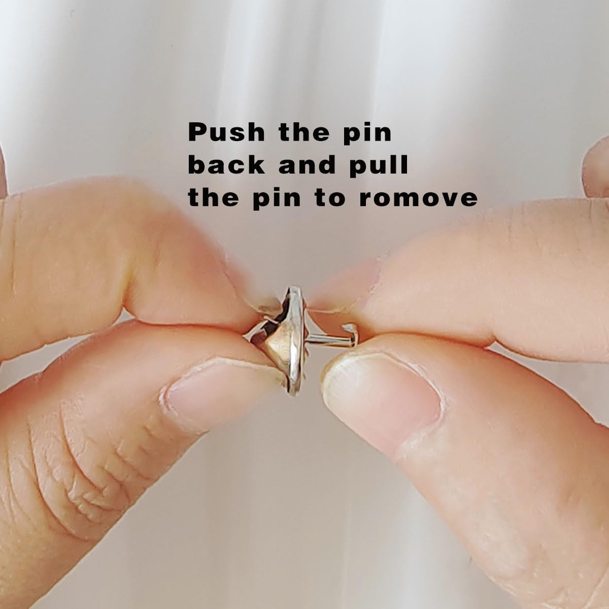 100 PCS Metal Locking Pin Backs Replacement, Butterfly Tie Tacks, Pin Keepers...