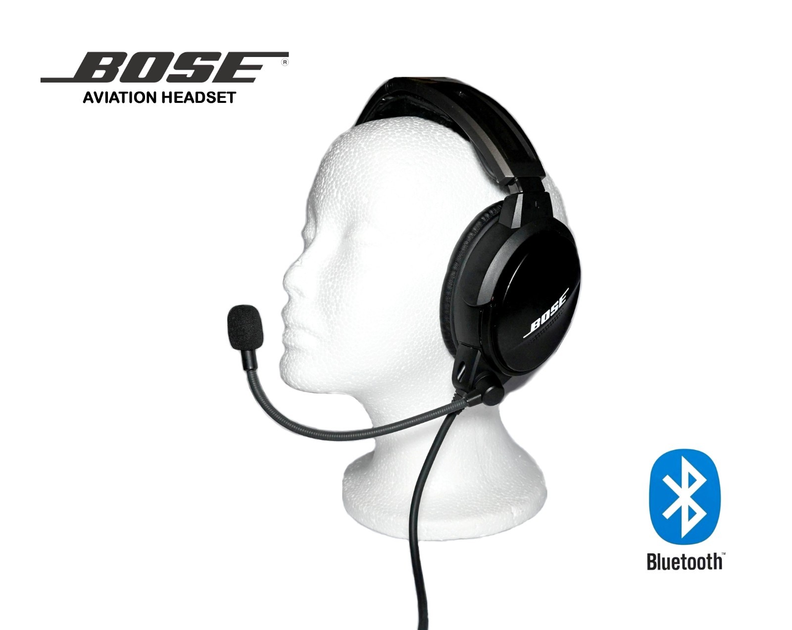 Bose Headset with Bluetooth Control  Bose A20  Excellent Condition- WARRANTY