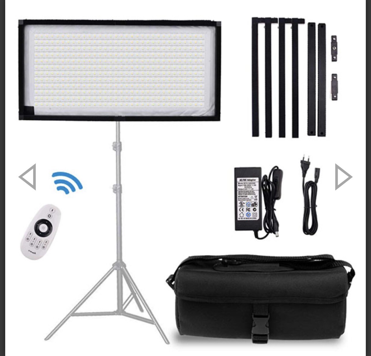 FOSITAN FL-1x2 2nd Gen Portable Rollable 30x60cm Flexible LED Light Panel Mat Re