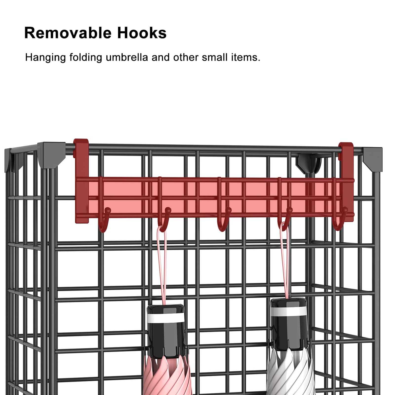 Umbrella Holder Entryway, Umbrella Stand Freestanding, Metal Square Umbrella Rac