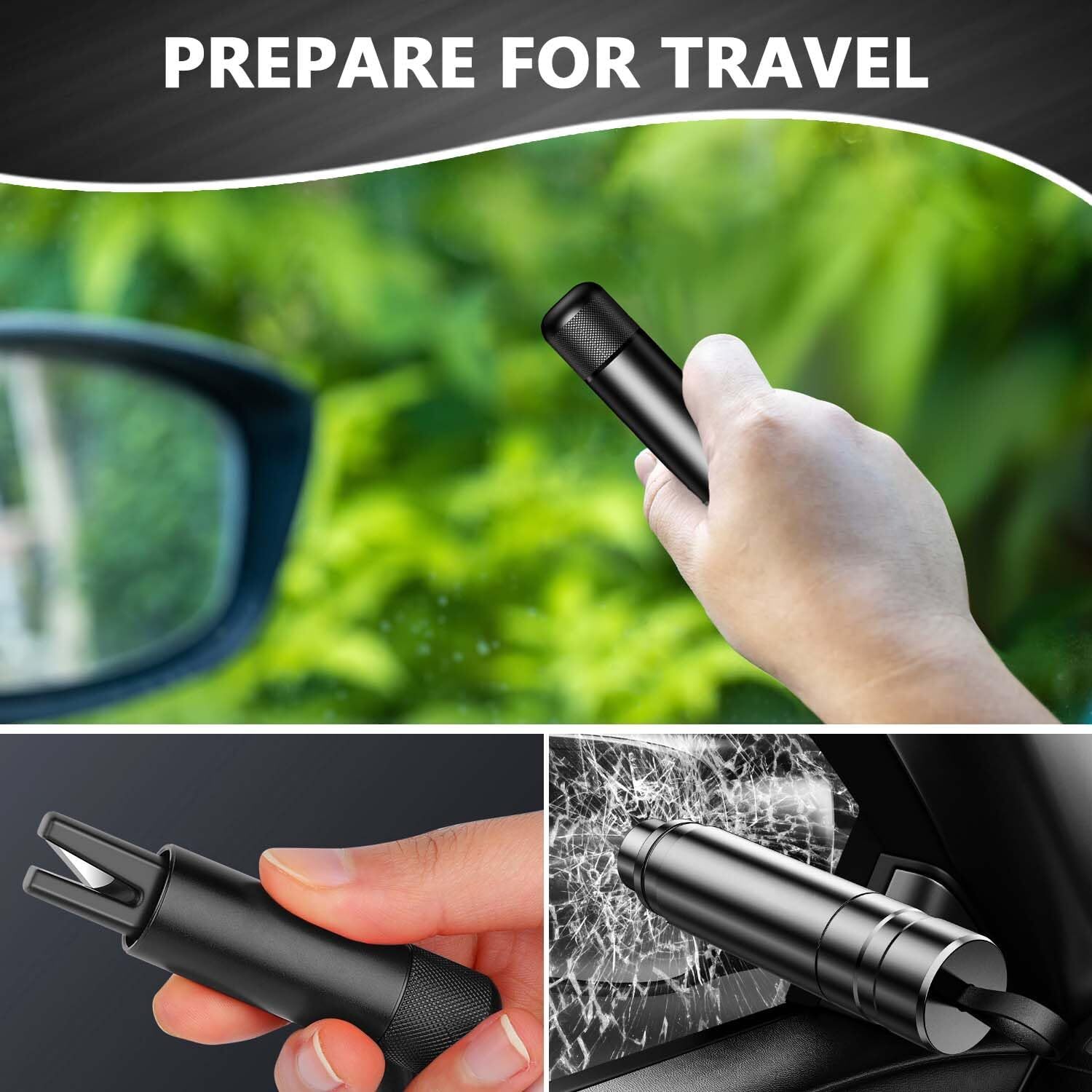 Car Safety Hammer Window Glass Breaker Seat Belt Emergency Escape Cutter Tool