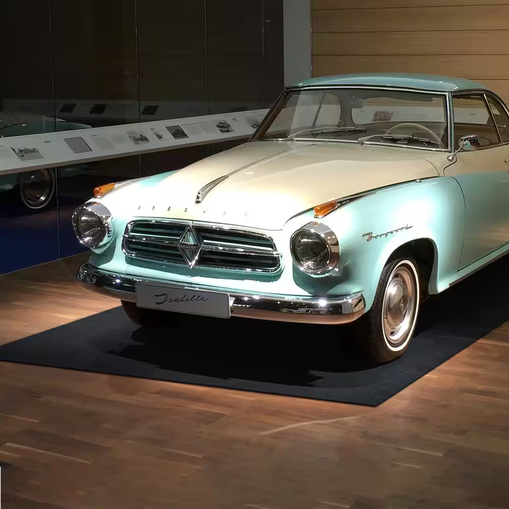 Waterproof Garage Floor Mat for under Car 6.6 Ft. X 8.5 Ft. Compact Size Carpet