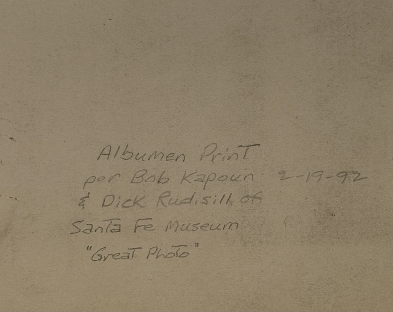 Antique Native American Indian Albumen Print "Chief John Grass" By: D. F. Barry