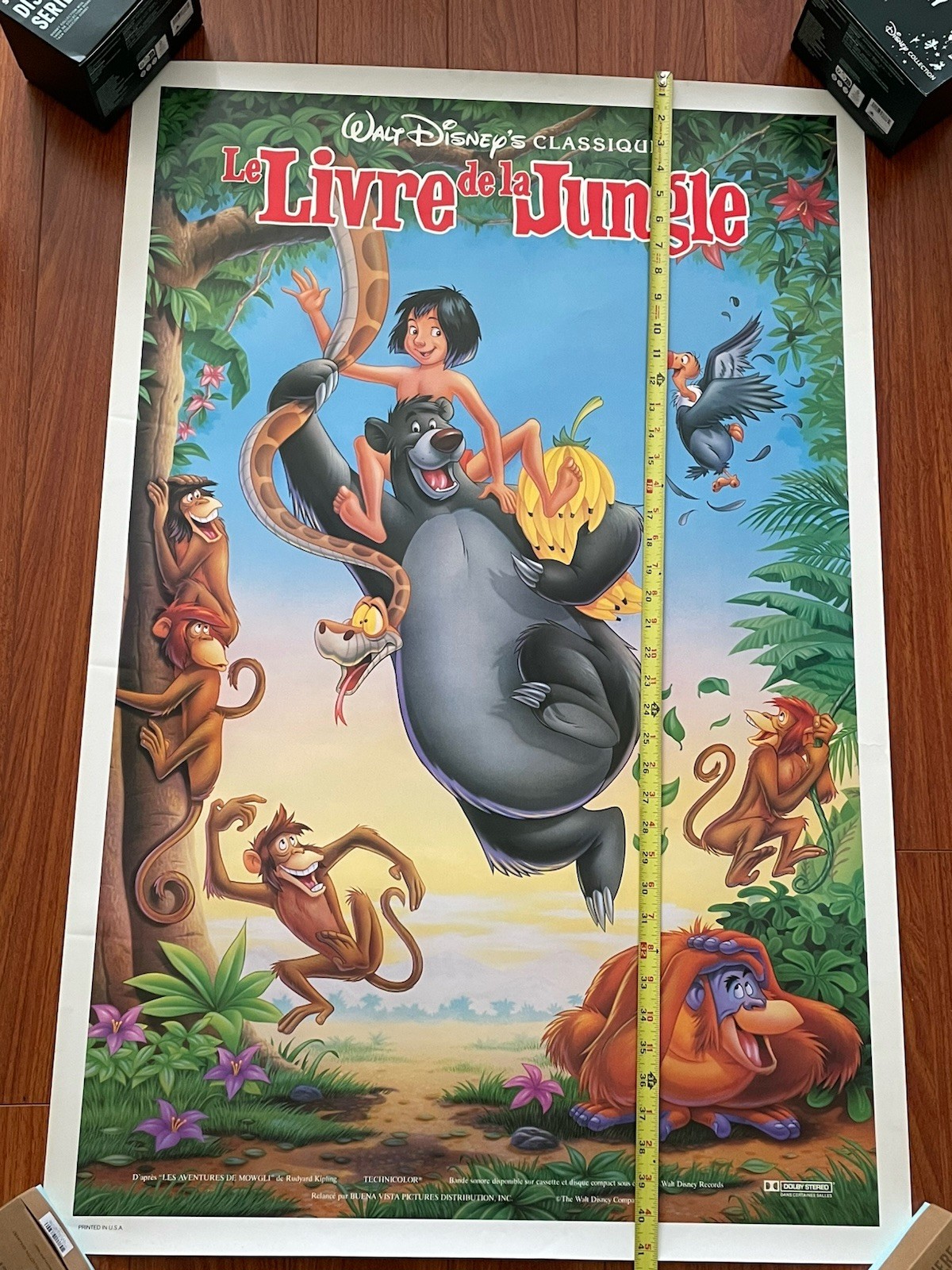 Disney THE JUNGLE BOOK French Original Movie Theater Poster 41”x 27”