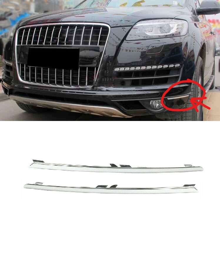2010- 2015 Q7 Front Bumper cover grille lower spoiler radiator support 14pc kit