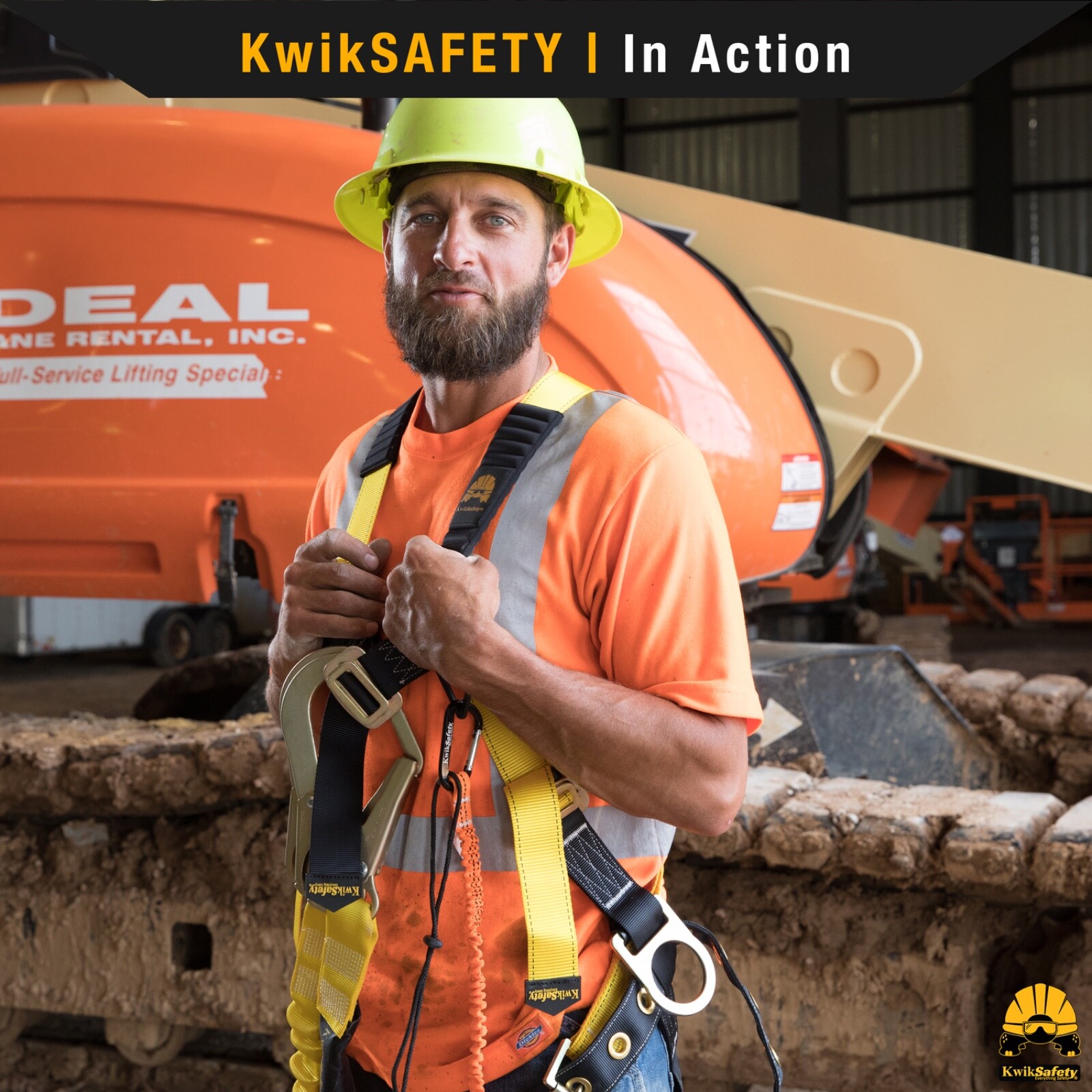 KwikSafety SUPERCELL Safety Harness 3 D-Ring Fall Protection