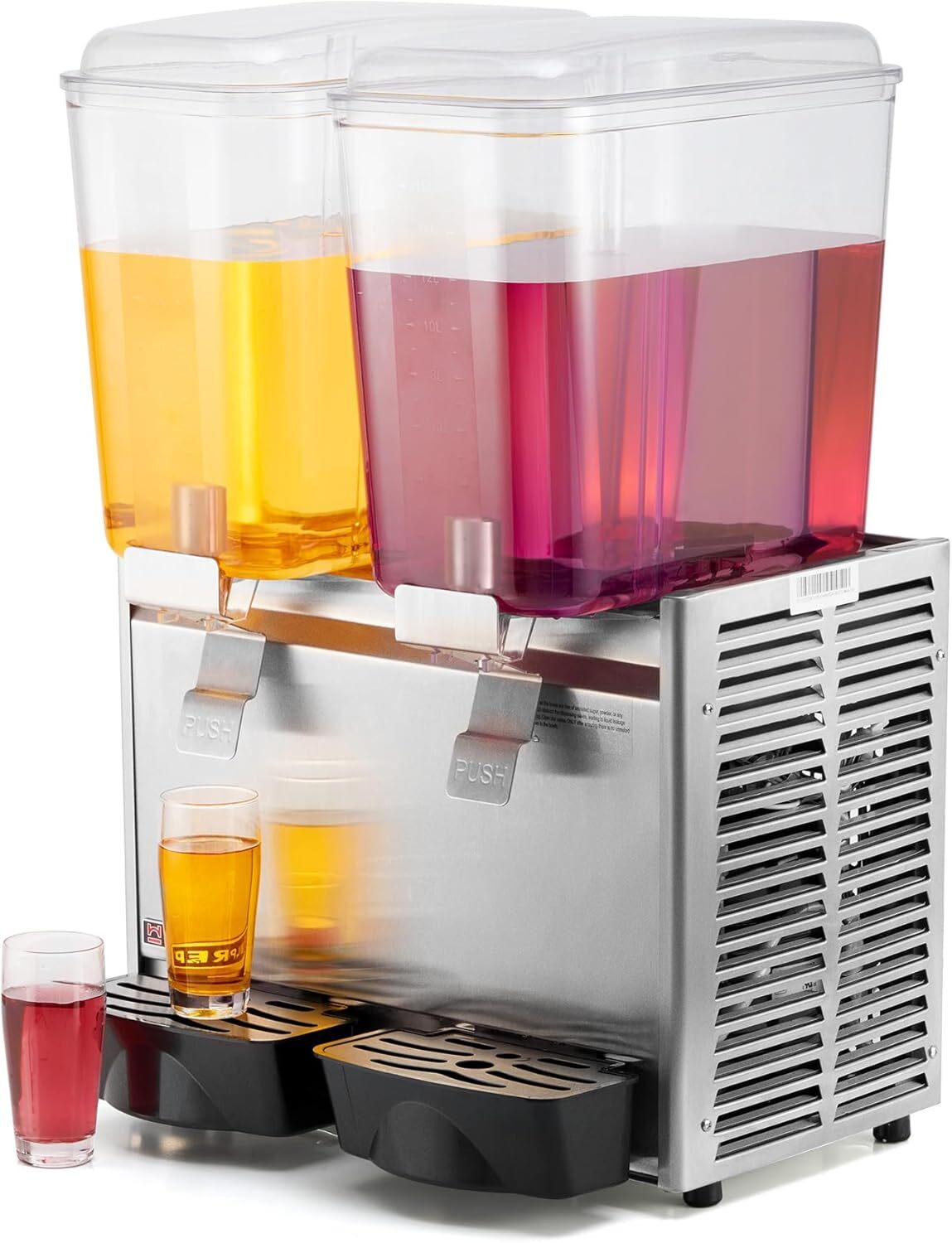 Secondhand Commercial Beverage Dispenser, 9.6 Gal Refrigerated Juice Dispenser