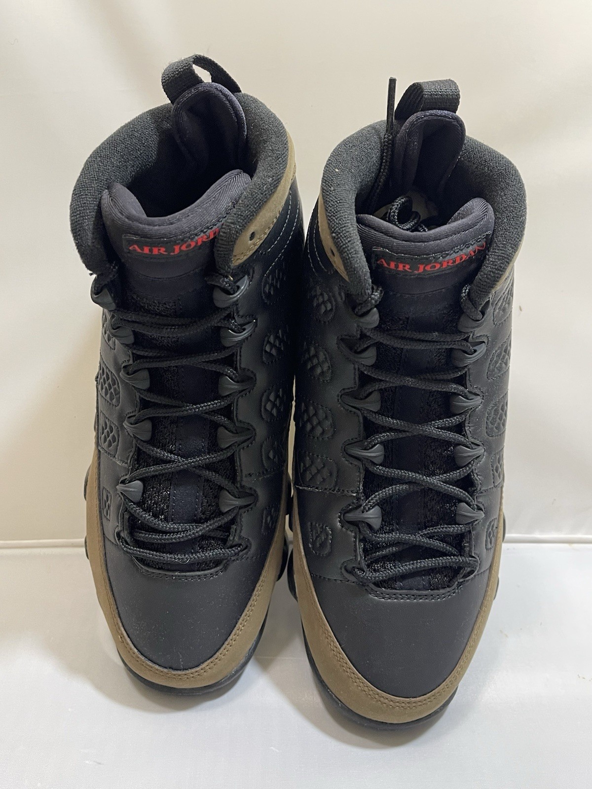 Nike Air Jordan 9 Retro GS Black/True Red Light Olive HV4574-030 Boys Size 7Y