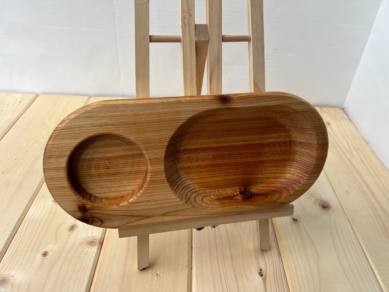 Sauna Snack Tray Wooden with Cup Holder/Beer or Kvas Holder/Handcrafted Sauna
