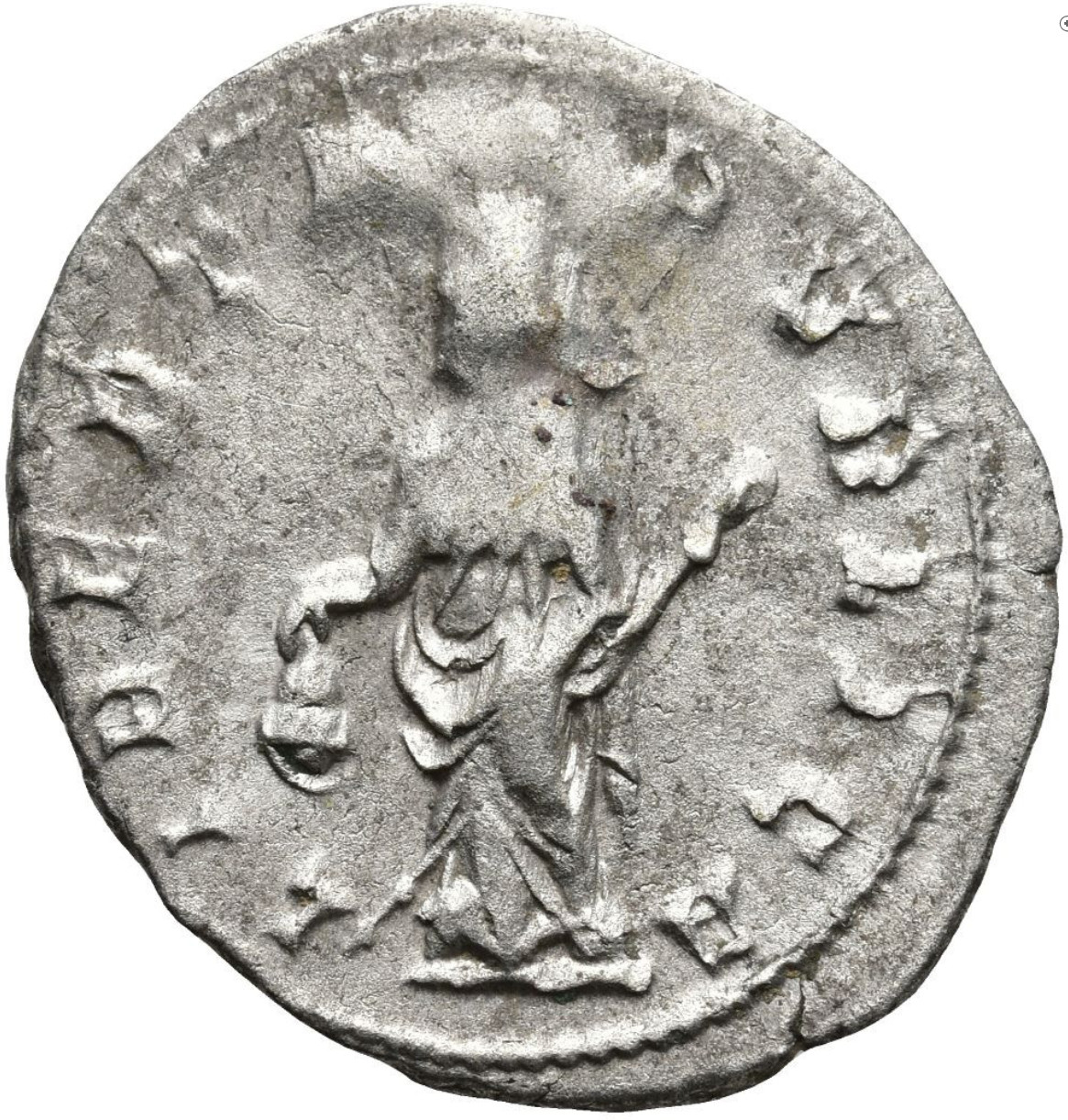 Trebonianus Gallus Ancient Roman Antoninianus Silver Coin LIBERTAS PVBLICA 23mm