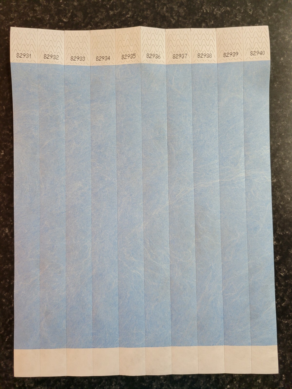 100 3/4" LIGHT BLUE TYVEK WRISTBANDS, WRISTBANDS FOR EVENTS, PAPER WRISTBANDS