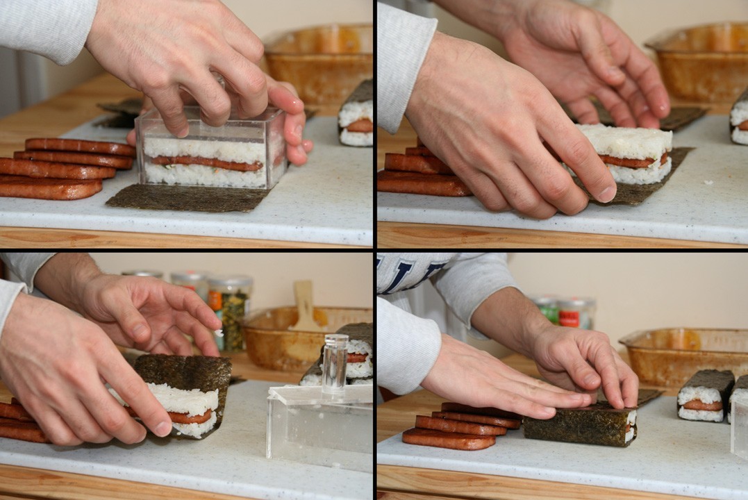 Single Spam Musubi Maker Clear Acrylic Hawaiian Japanese Sushi Rice Bento Press