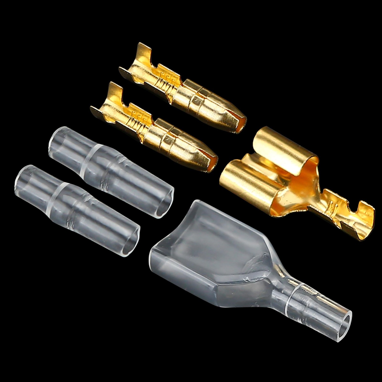 50 Sets Double Spade Connector 2 to 1 Motorcycle Wire Splice - for 4mm Bullet...