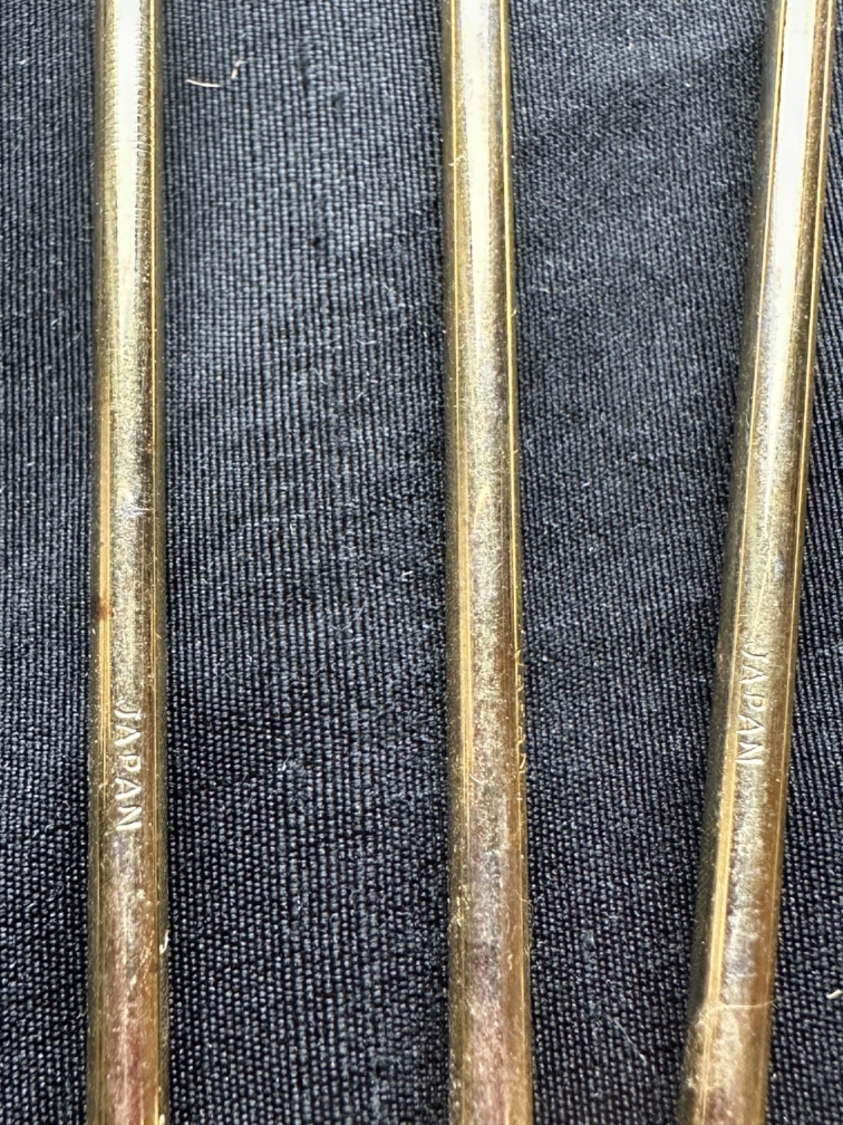 Vintage Miniature Metal Champagne Whisks, Plated Japan (Set of 5)