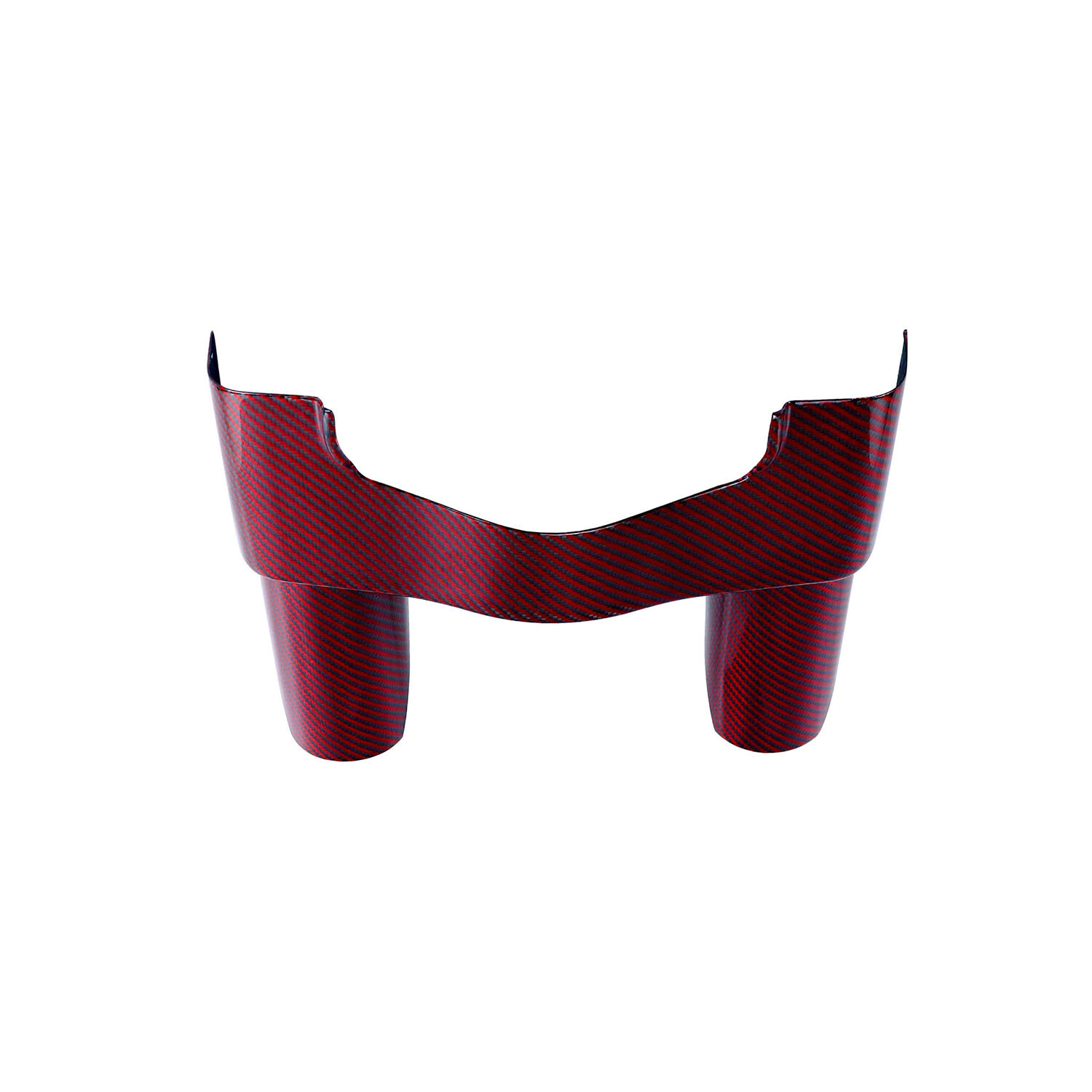 Red Carbon Fiber Upper Front Fork Slider Tube Cover for Harley 14-25 Touring FLH