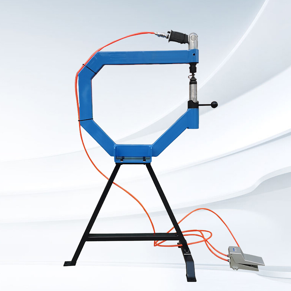 Industrial Pneumatic Planishing Hammer with Stand, Pedal & 1-3" Anvils