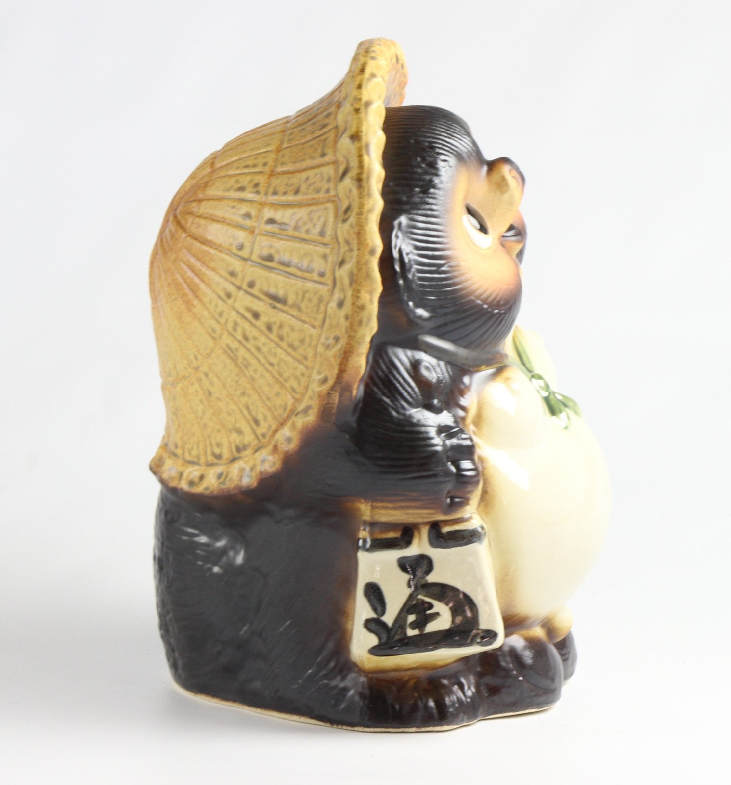 Shigaraki Ware Lucky Tanuki No. 9 Ceramic Raccoon Figurine