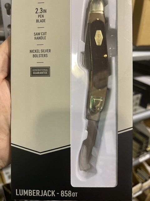 Schrade Knives 858OT Old Timer Brown Handle Lumberjack Stockman * PLEASE READ *