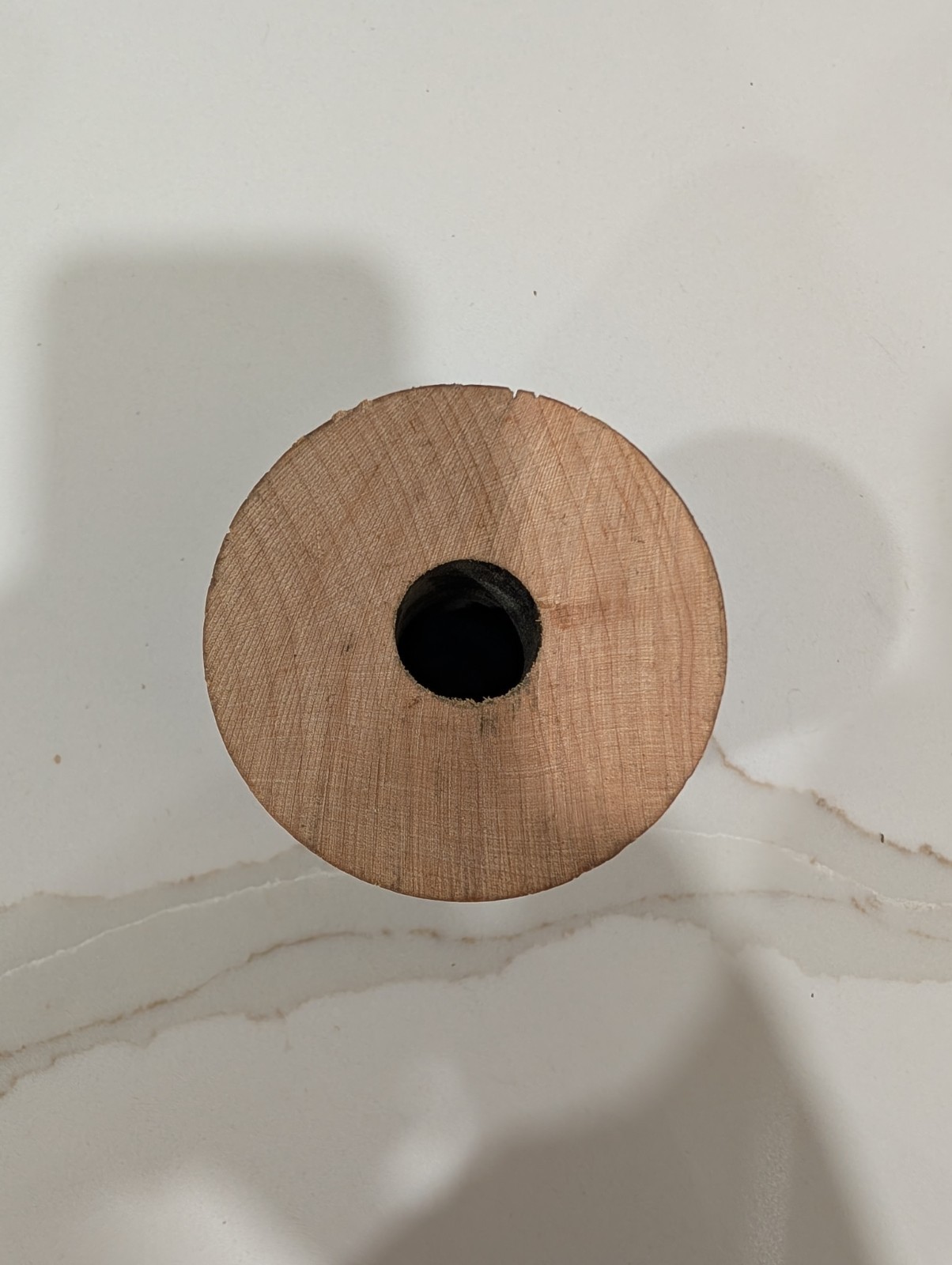 Vintage Set Of 3 Wooden Textile Bobbins Spools Industrial Sewing Primitive Decor