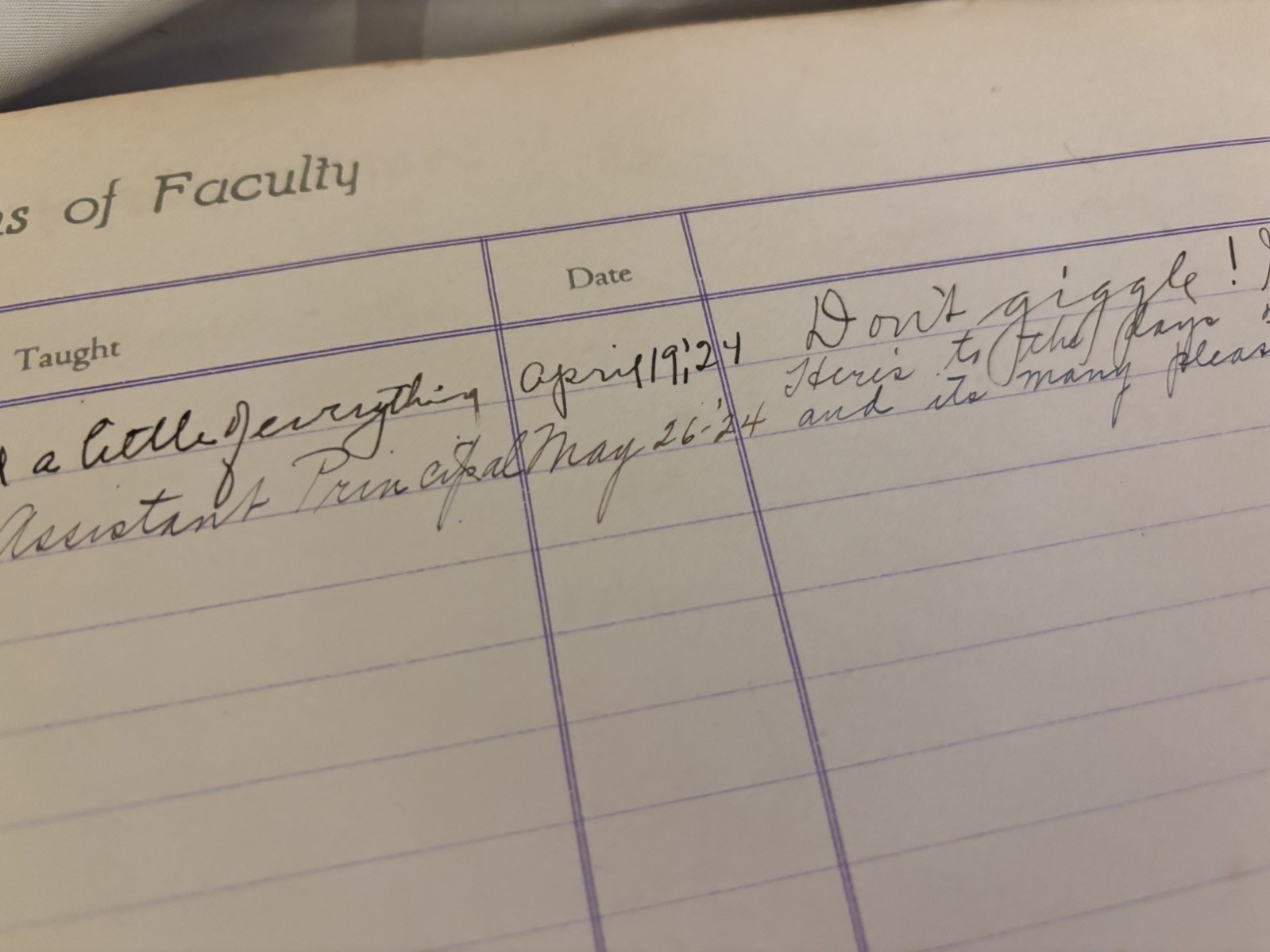 Antique 1923/24 High School Memories Scrapbook Felt Letter Invitations Playbill