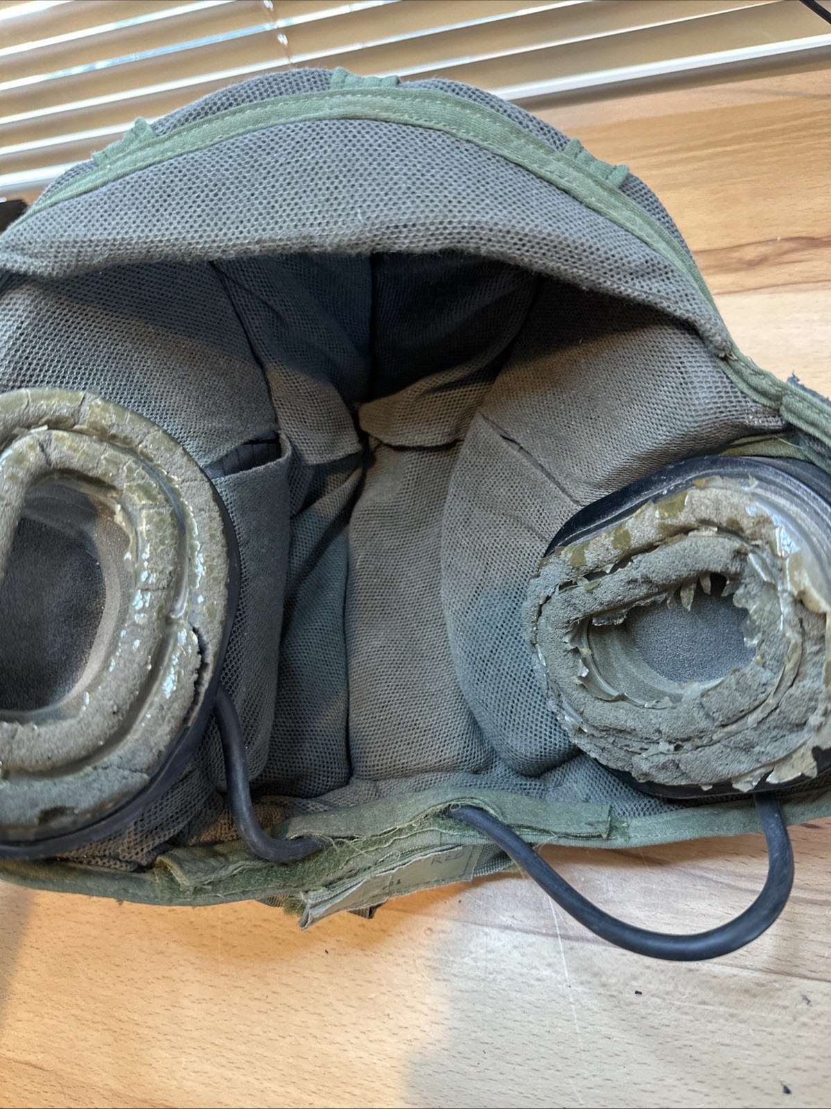 USED CVC TANKER CREWMAN HELMET TACTICAL HEADSET LINER BOSE COMMS BOOM MIC LARGE