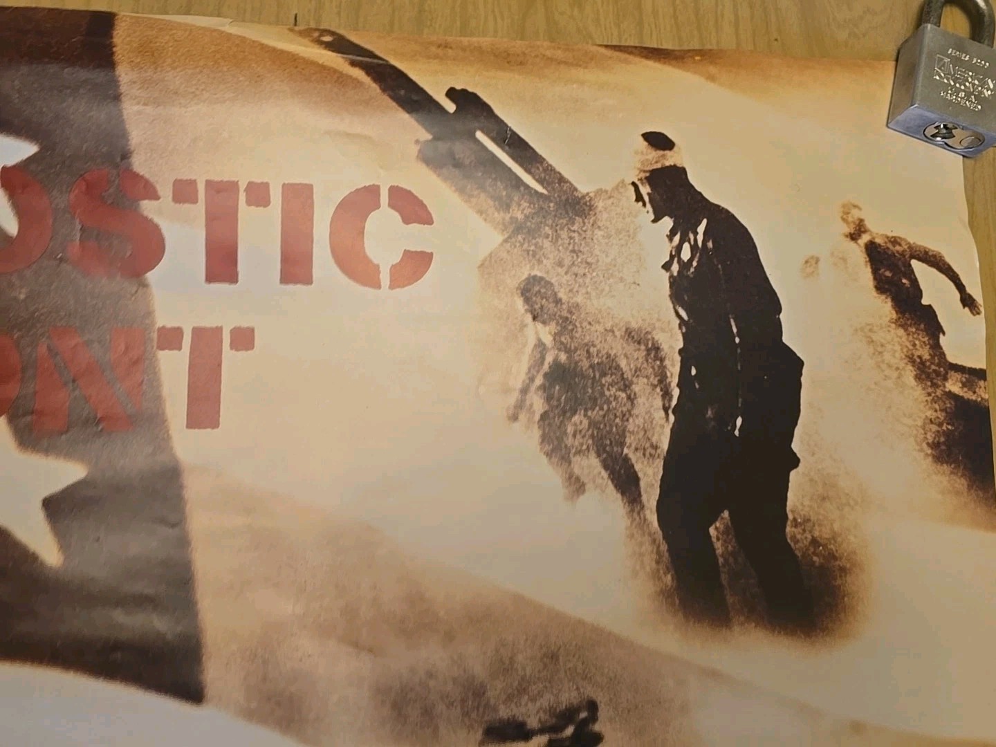 Vintage Agnostic Front Liberty & Justice For... Combat Records Poster 23" x 23"