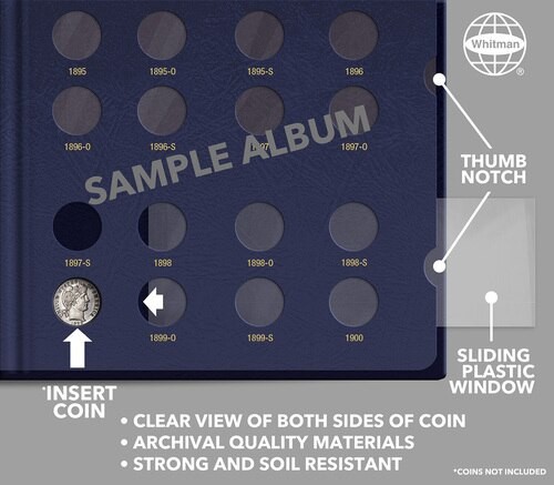 Whitman Classic® Coin Album Dated Page–Native American Dollars: '25-'26 (P,D,S)