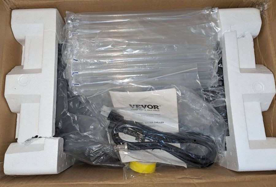 VEVOR Air-cooled Industrial Water Chiller CW-3000(PRO) 12L 18L/min Laser Chiller