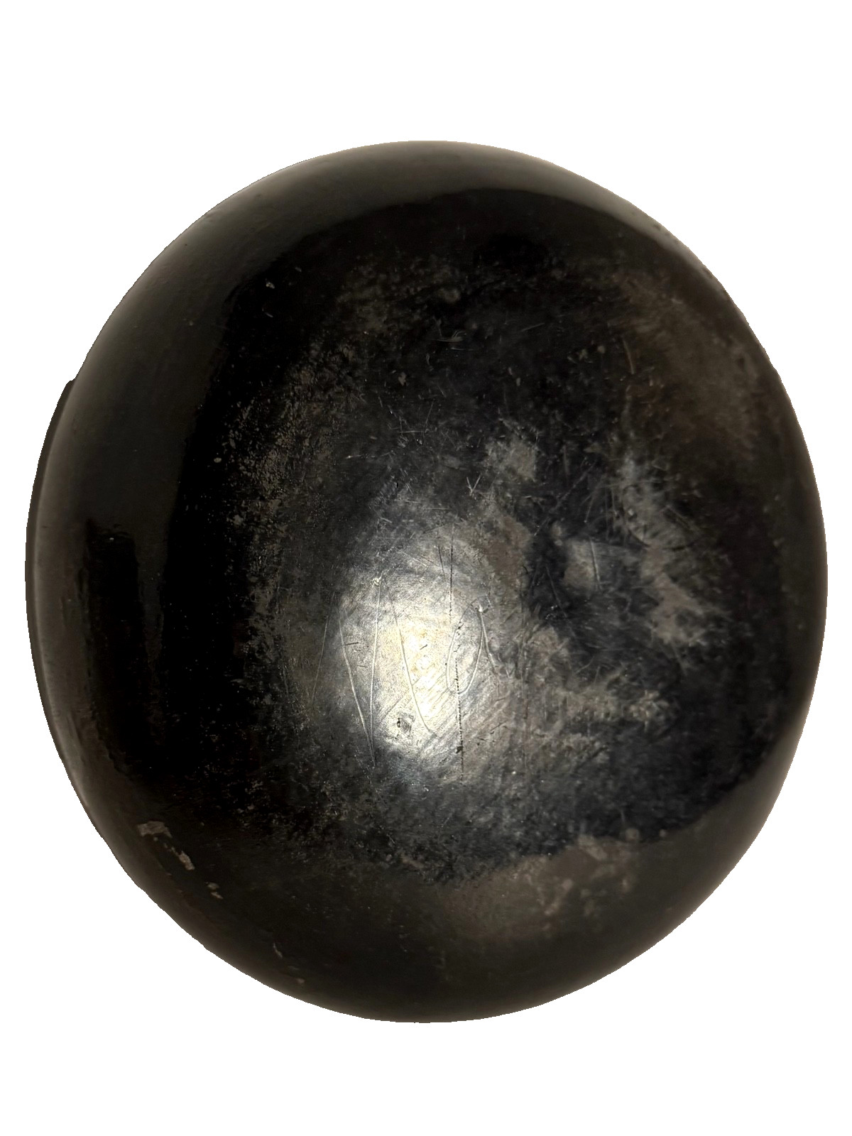 MARIA MARTINEZ (1887-1980), CLASSIC “MARIE” BLACK-ON-BLACK 9” POTTERY BOWL