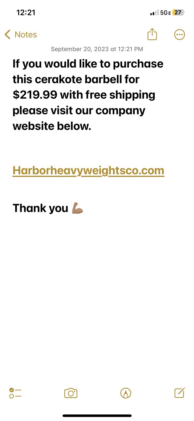 Red Cerakote Or Green 20kg 7ft Long 1500lb Olympic Barbell w/ Black Sleeves