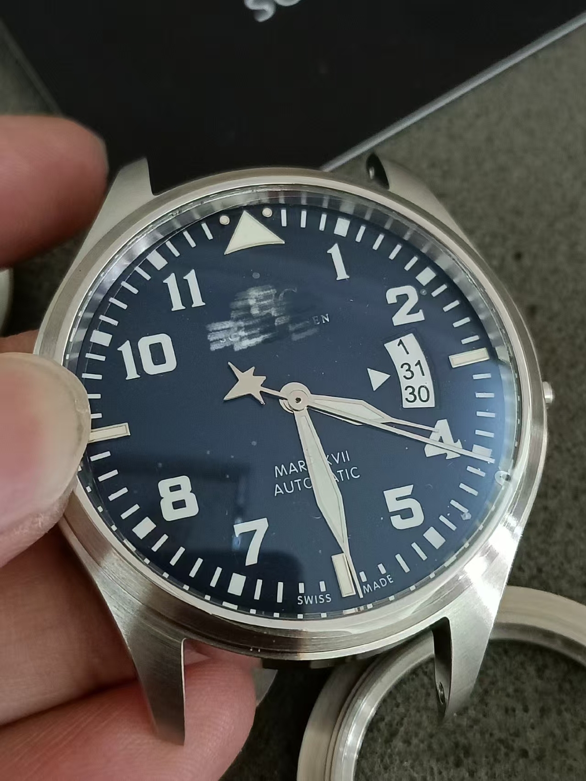 40mm Stainless Steel Watch Case With Band Kit for Iwc mark 17 ETA2824