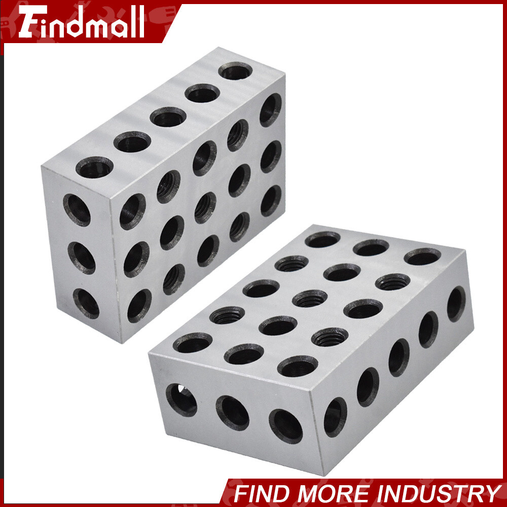 2 Matched Pair 2-4-6 Blocks 23 Holes .0002" Machinist Precision 246 Jig 2 4 6
