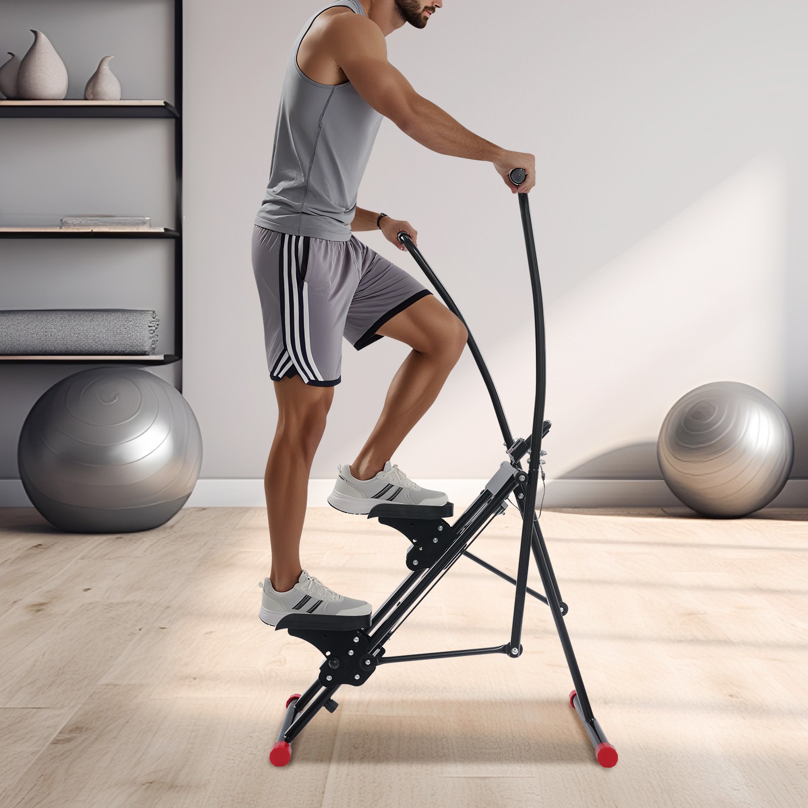 Stair Stepper Vertical Exercising Climber Full-Body Workout for Home Gym Use