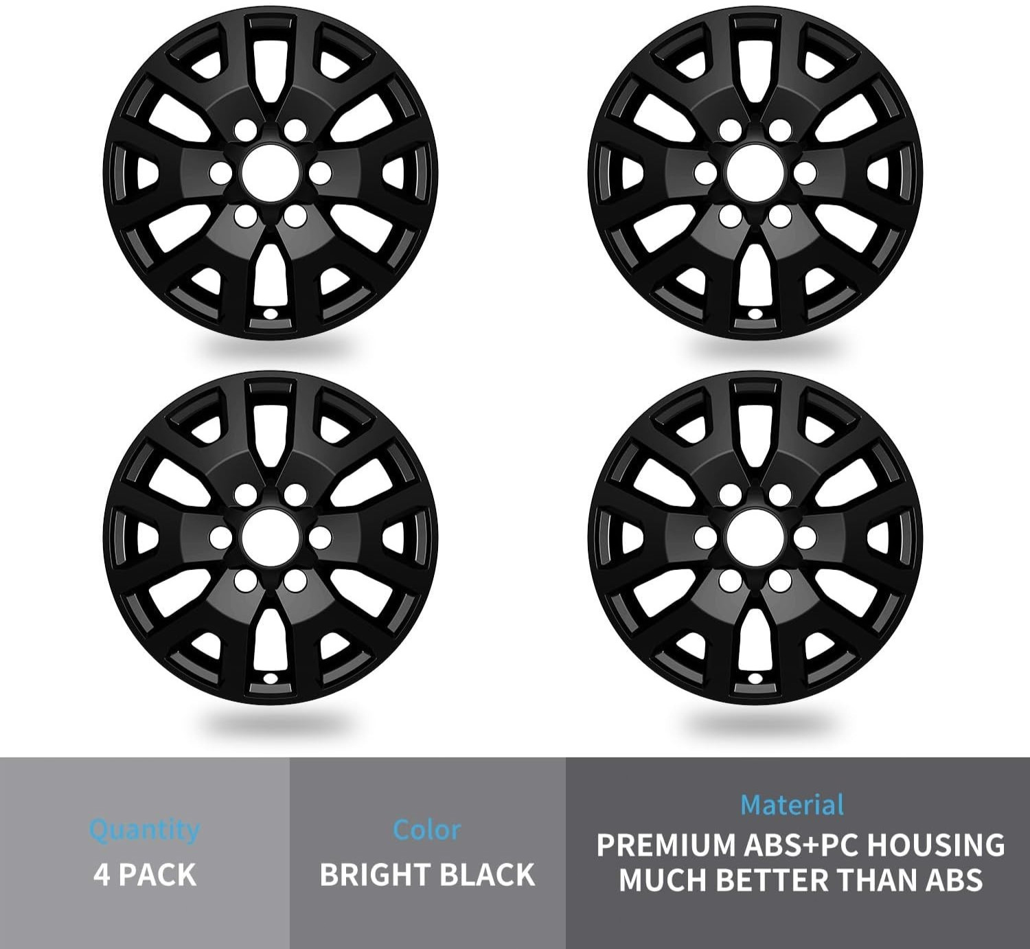 Wheel Skins For 2024-2025 Toyota Tacoma;17 inch Wheel Covers;Set Of 4 Packs