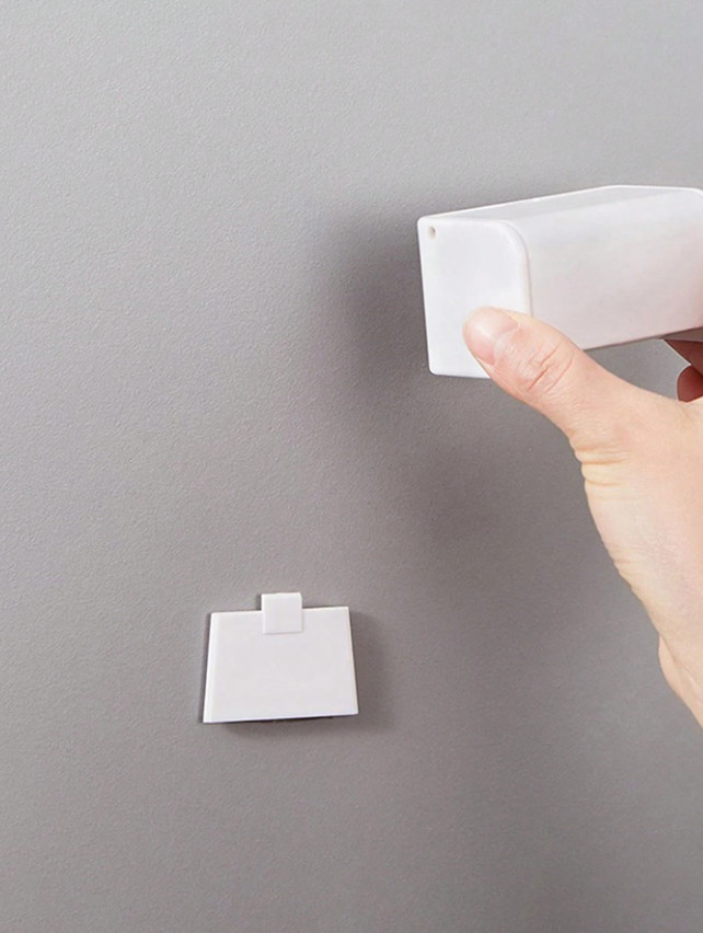 1pc Wall-Mounted Toothbrush Holder with Toothpaste Dispenser - No Drilling-NEW