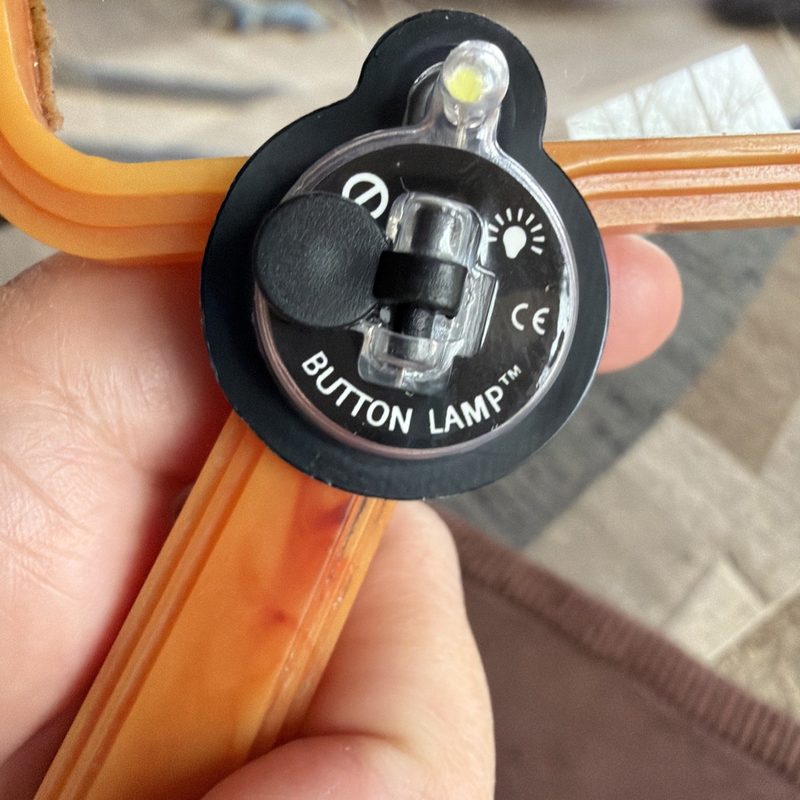 Vtg. Bausch & Lomb Light Butterscotch Art Deco Faux? Bakelite Magnifying Glass