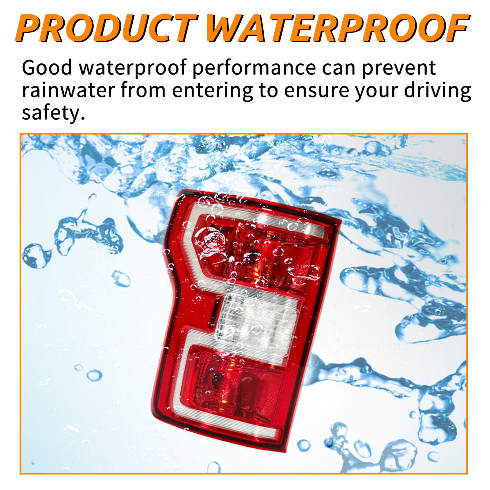 For Ford F150 F-150 2018 2019 2020 Red Lens Rear Tail Light Lamp LH Driver Side