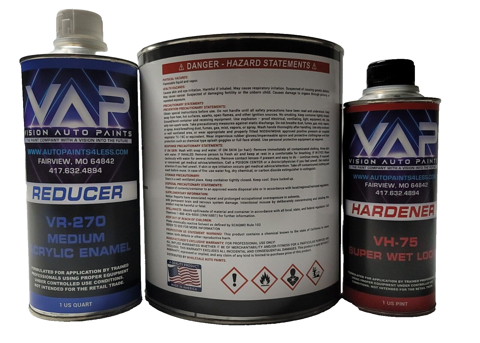 9483 Gloss Gun Metal Gray Metallic Single Stage Acrylic Enamel Paint Gallon Kit