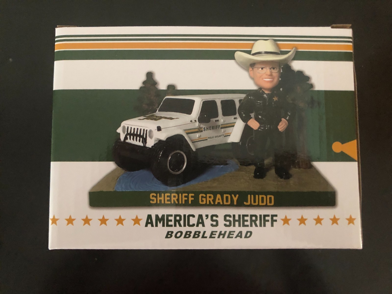 2026 Jeepin with Sheriff Grady Judd Bobblehead New in Box plus Cube