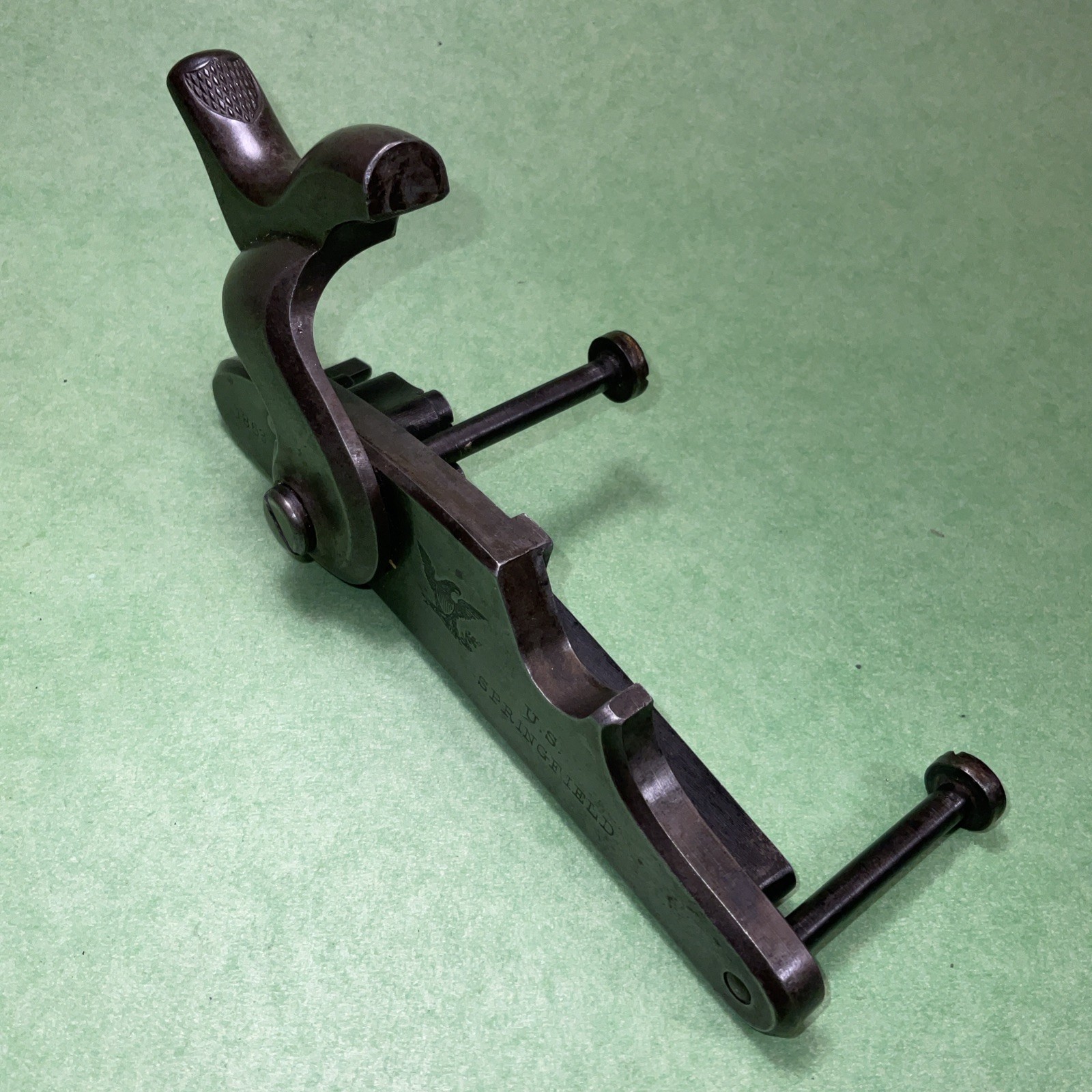 US Springfield Trapdoor Early Lock 50-70 Models 1868-69-1870 w/ Both Lock Screws