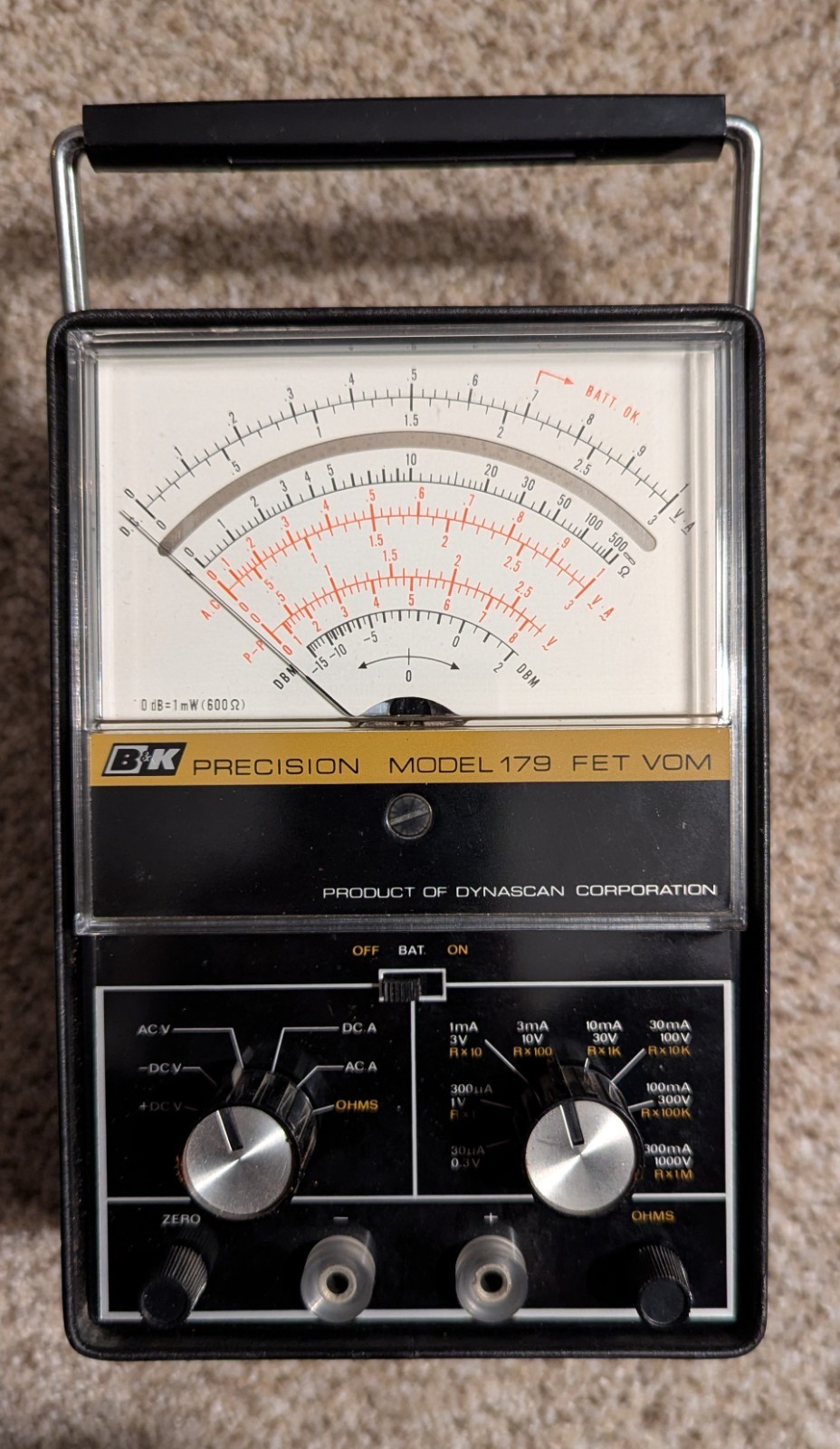 BK Precision Model 179 Get Vom. Dynascan Corp