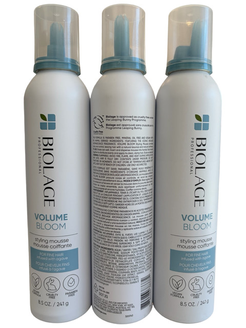 Biolage Volume Bloom Styling Mousse 8.5 Oz PACK OF 3