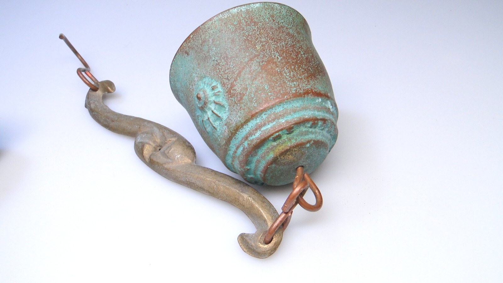 Estate Cast Iron Ornate Brass or Bronze Hanging Bells Asian Sculpture Bell Lot