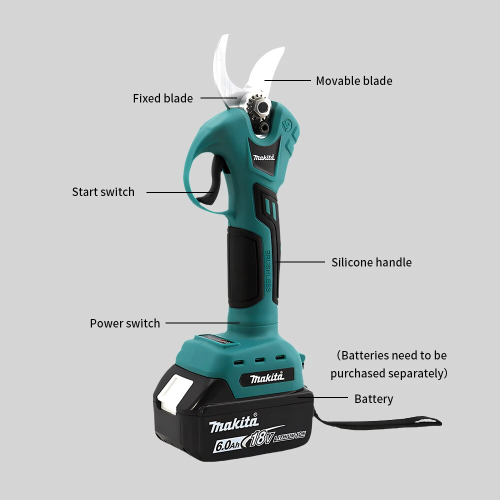 Makita 18v Battery Professional Cordless Electrician Scissors Pruning Shears...